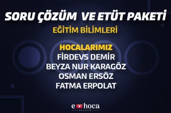 2022 KPSS EĞİTİM BİLİMLERİ ETÜT VE SORU ÇÖZÜM PAKETİ 