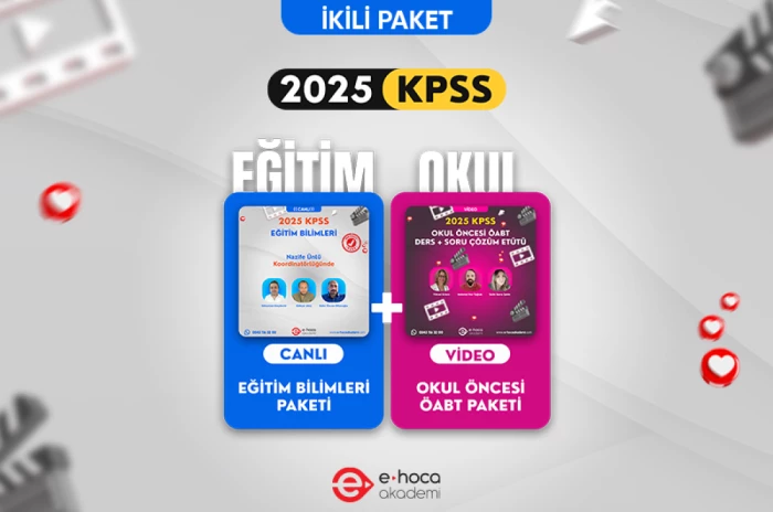 2025 KPSS EĞİTİM BİLİMLERİ + ÖABT OKUL ÖNCESİ