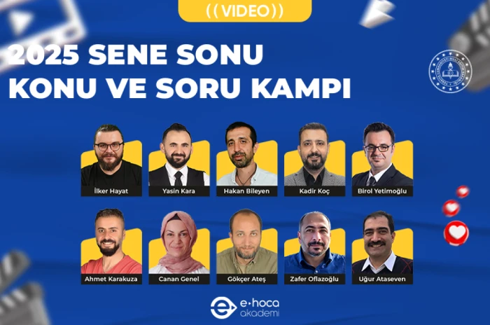 2025 YIL SONU GENEL TEKRAR VE SORU ÇÖZÜM KAMPI