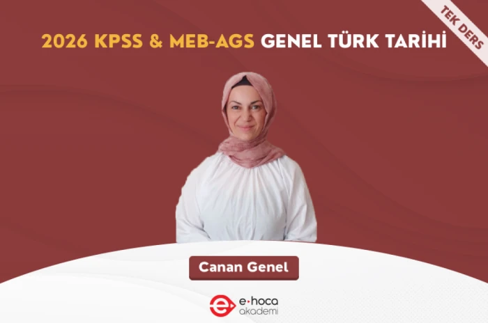 2026 KPSS & MEB-AGS - GENEL TÜRK TARİHİ