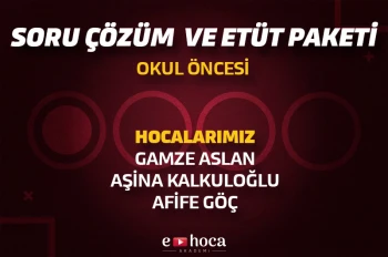 2022 ÖABT OKUL ÖNCESİ SORU ÇÖZÜM VE ETÜT PAKETİ 