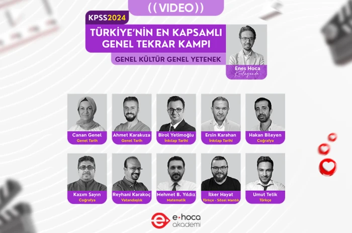 2024 KPSS GKGY YIL SONU GENEL TEKRAR VE SORU ÇÖZÜM KAMPI